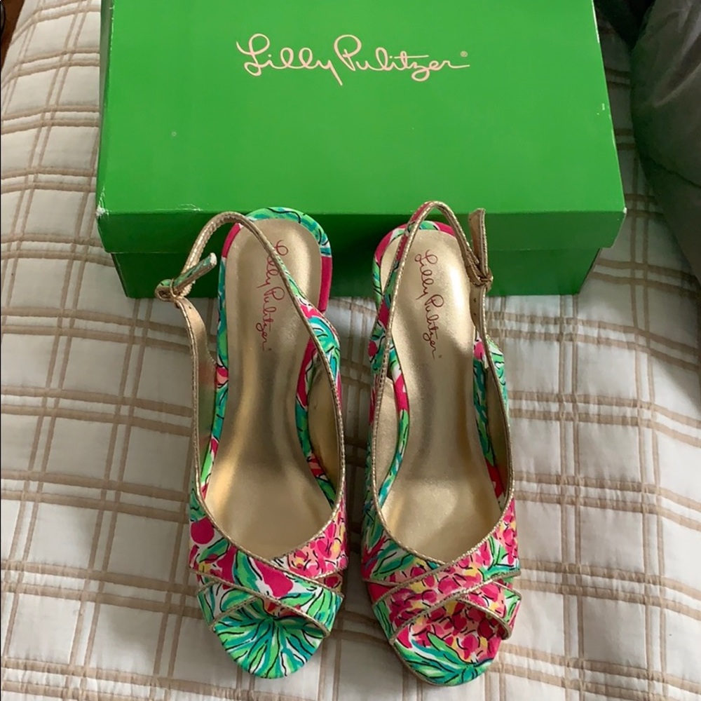 New Lilly Pulitzer Wedges Size 8